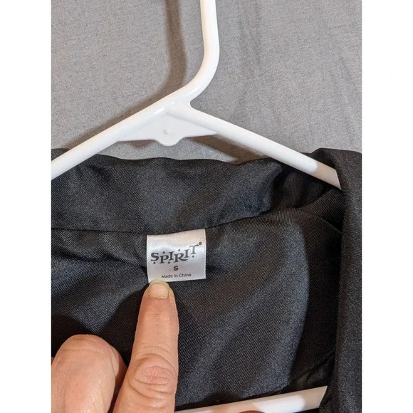 Spirit Halloween Black Lab Coat Costume‎ Jacket Mens Womens Size S - Picture 3 of 13